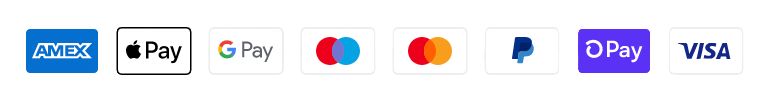 Accepted payment methods: American Express, Apple Pay, Google Pay, Mastercard, PayPal, Shop Pay, Visa