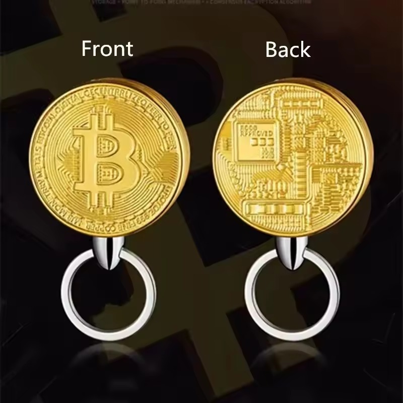Coin-Shaped Lighter Keychain 3