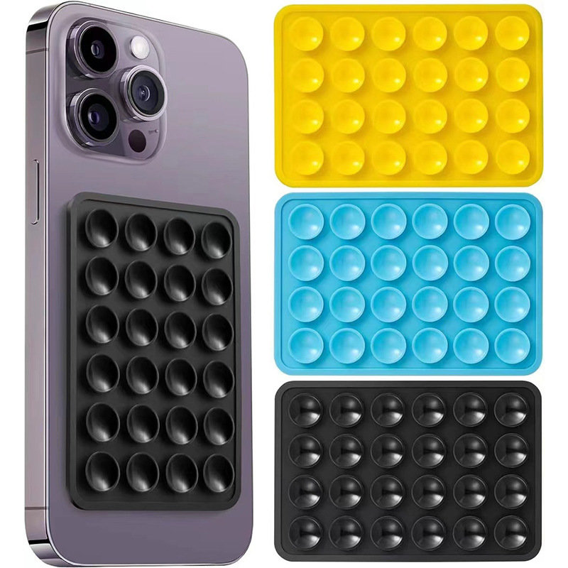 Flexible Silicone Sticky Grippy Suction Cup Phone Grip 4